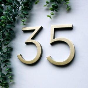 Nova - Elegant Brass Door Numbers & Letters