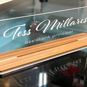 Rectanglica - Glass Name Plate